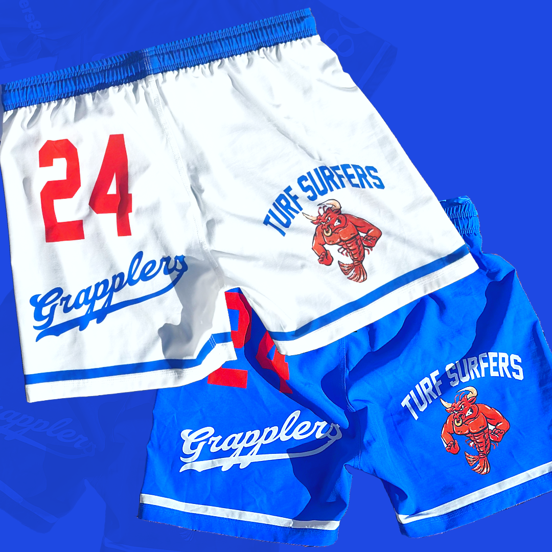 Grapplers NoGi Shorts (WHITE/BLUE)