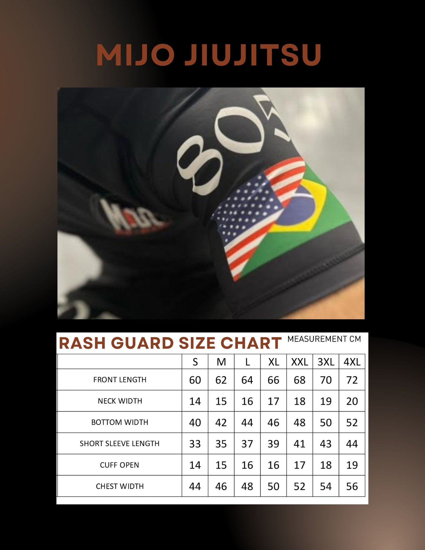 Mijo Jiujitsu Back in Black No-Gi Kit V1 Rash Guard