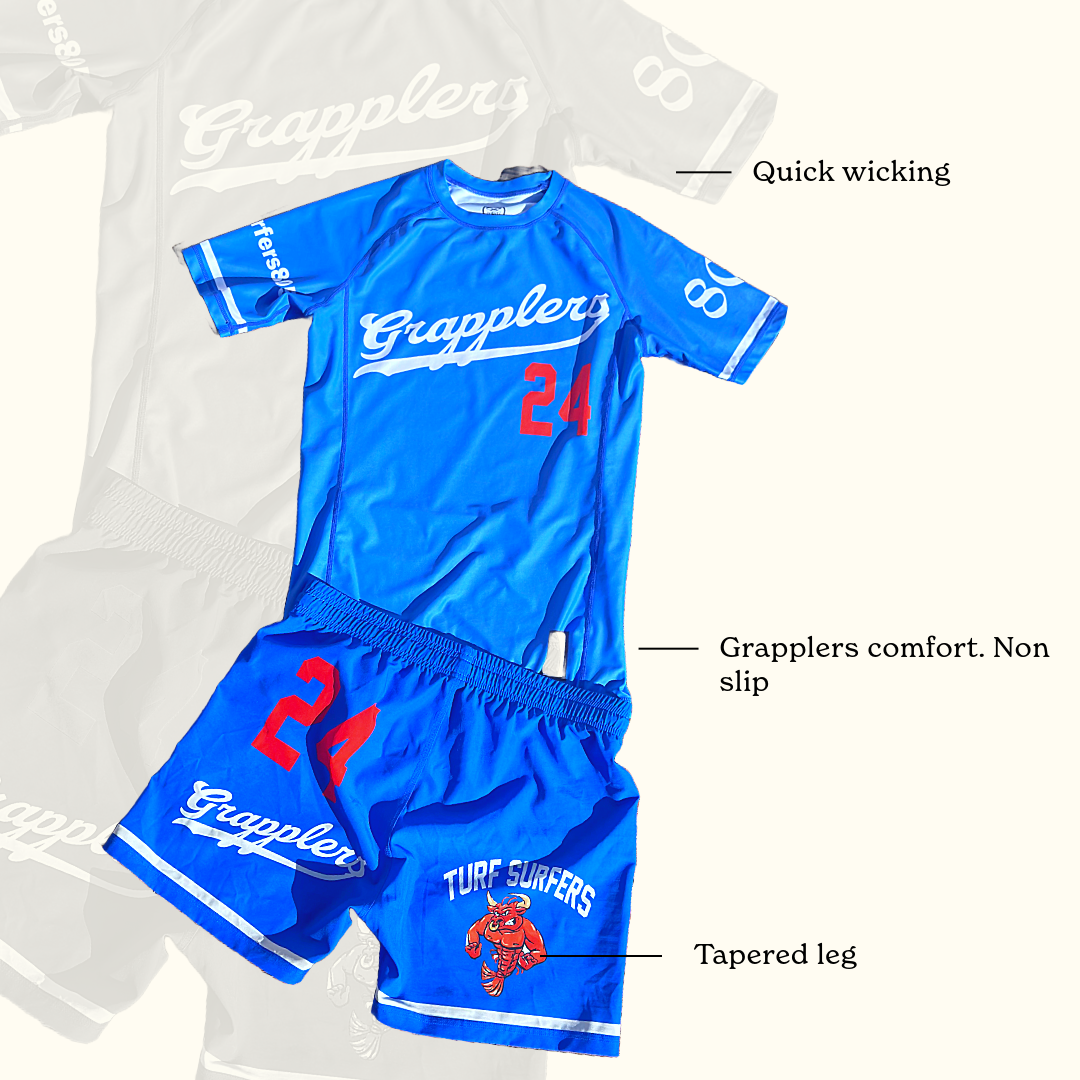 Grapplers Blue NoGi Rashguard